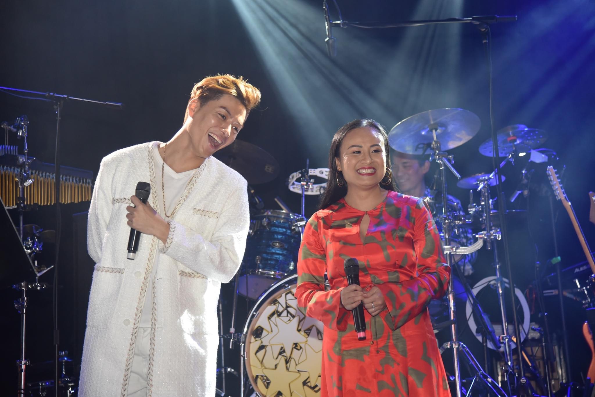 Performers sharing the stage